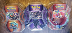 3 Tin Set Necrozma, Ho-Oh, Marshadow GX Mysterious Powers Sealed Pokemon TCG - Image 2