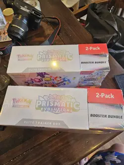 Pokemon Prismatic Evolutions Elite Trainer Box & Booster Bundle Costco 2 Pack X2 - Image 2