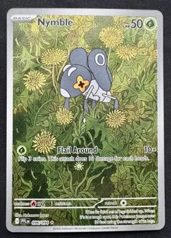 Nymble 096/094 Illustration Rare Pokemon TCG Phantasmal Flames Full Art Holo - Image 1