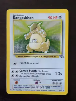 Pokemon Kangaskhan Jungle 5/64 Unlimited Holo Rare - Image 1