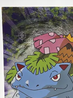 1999 Topps Pokemon TCG Venusaur #03 Non-Holo TV Series 1 Blue Logo - Image 5