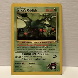 Pokemon TCG Erika's Oddish Gym Heroes 47/132 Unlimited Uncommon LP EXCELLENT - Image 1
