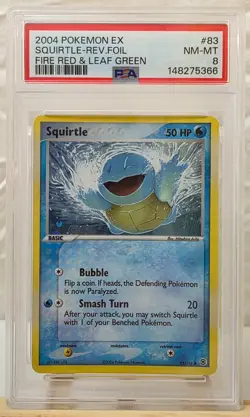 2004 Pokemon EX Fire Red & Leaf Green Squirtle-Reverse Foil #83 NM-MT 8 *NEW* - Image 3