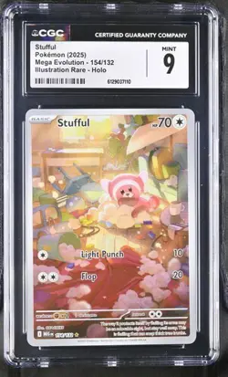 Stufful *CGC 9* Illustration Rare *Mega Evolution* #154 * Pokemon - Image 1