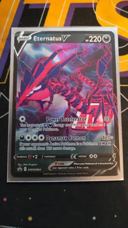 Eternatus V SWSH064 Holo Promo Sword & Shield Promo Pokemon NM - Image 1