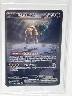 2023 POKEMON PALDEA EVOLVED #263/193 TING-LU EX SPECIAL ILLUSTRATION RARE PSA 9 - Image 2