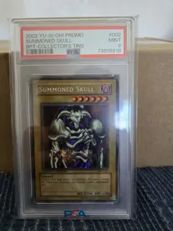 2002 Yu-Gi-Oh! Summoned Skull BPT-002 Collector's Tin Promo Foil PSA 9 - Image 1