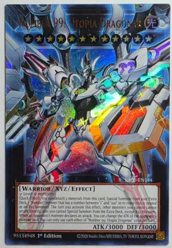 Yugioh Number 99: Utopia Dragon RA05-EN144 Ultra Rare 1st Edition - Image 1