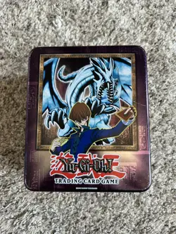 Yu-Gi-Oh! Vintage Blue Eyes White Dragon Seto Kaiba Metal Tin 2002 - EMPTY - Image 1
