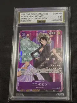 One Piece Nico Robin Rare Alternate Art EB02-036 Japanese AGS 9.5 - Image 1