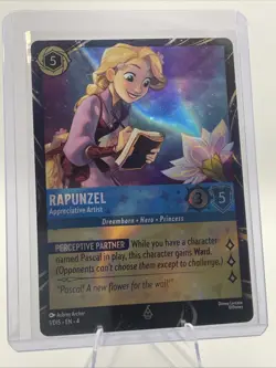 2025 Disney Lorcana Rapunzel Appreciative Artist Epcot Promo Collection Quest - Image 1