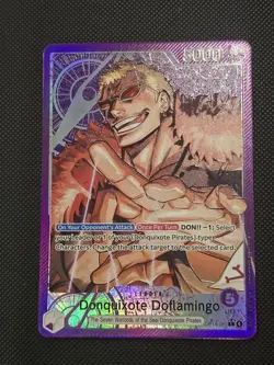 Donquixote Doflamingo - Alternate Alt Art Leader One Piece Card OP14-060 - Image 1