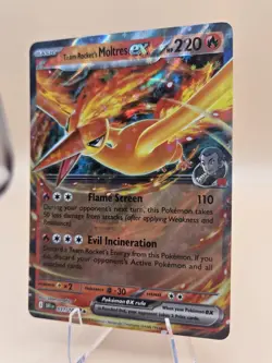 Team Rockets Moltres EX 31/182 Sv10: Destined Rivals Holo Card NM Condition - Image 3