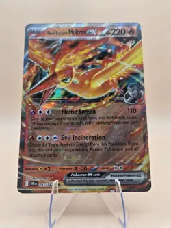 Team Rockets Moltres EX 31/182 Sv10: Destined Rivals Holo Card NM Condition - Image 5