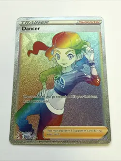 Dancer 274/264 Fusion Strike NM Full Art Secret Rainbow Rare Pokemon Card - Image 1