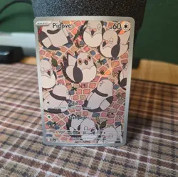 Pokemon Pidove Illustration Rare Holo Card Sv: Black Bolt 148/086 60 HP - Image 1