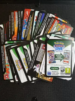 Pokemon TCG Online Code Card Random Bulk Lot 60 New Unused Codes XY And More - Image 1
