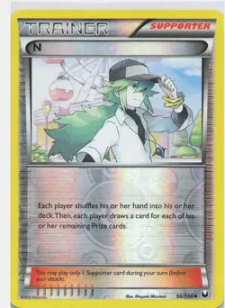 Pokemon TCG Dark Explorers N 96/108 Reverse Holo Card - Image 1