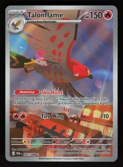 2026 Pokemon Perfect Order TALONFLAME - Illustration Rare Holo Card #91/088 - Image 1