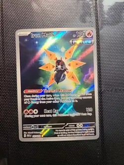 Iron Moth 187/182 Sv04: Paradox Rift Illustration Rare Holo Card NM Condition - Image 1