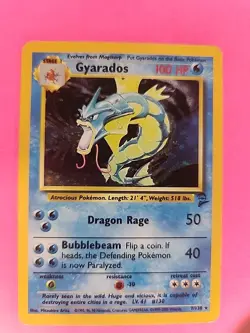Gyarados Base Set 2 Holo Pokemon Card WOTC - Image 3