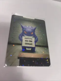 mugshot gengar custom fan art card non tcg - Image 1