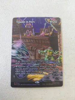 MTG: Teenage Mutant Ninja Turtles - Trouble In Paris Borderless Foil #37 - Image 1