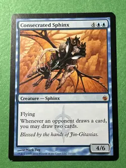 **Consecrated Sphinx** ~Mirrodin Besieged~ MTG: Magic, Light Play (LP) - Image 1