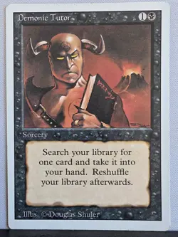 Demonic Tutor Revised Edition Regular, MTG - Image 1
