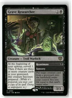 Grave Researcher Secrets of Strixhaven MTG Magic NM Regular - Image 1