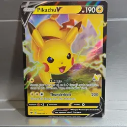 Pokemon TCG Pikachu 2/15 Pikachu V 049/195 043/185 Holo Basic & V Lot of 3 - Image 3