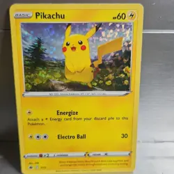 Pokemon TCG Pikachu 2/15 Pikachu V 049/195 043/185 Holo Basic & V Lot of 3 - Image 5