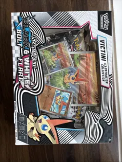 Pokemon TCG Black Bolt & White Flare Unova Victini Illustration Collection Box - Image 1