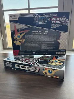 Pokemon TCG Black Bolt & White Flare Unova Victini Illustration Collection Box - Image 3