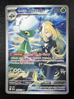 Pokemon: Cynthia's Roserade Illustration Rare IR 184/182 Destined Rivals - Image 1