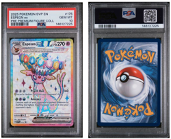 Pokemon 2025 Espeon ex 175 SVP Premium Figure Collection GEM MINT PSA 10 - Image 1