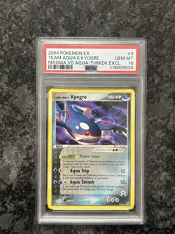 POP 18 Pokemon Ex Team Magma vs. Aqua #3 Kyogre PSA 10 Theme Deck Exclusive - Image 1