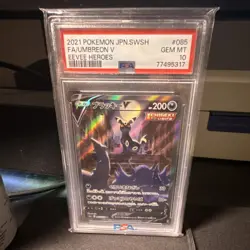 Pokemon Umbreon V 085/069 S6a Eevee Heroes FA Holo Super Rare Japanese PSA 10 - Image 1