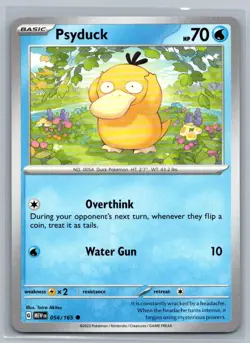 Psyduck 54/165 Scarlet & Violet 151 Common Pokemon TCG 2023 - Image 1
