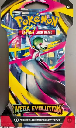 Pokemon Mega Evolution Sleeved Booster Pack Random Art Factory Sealed - Image 2