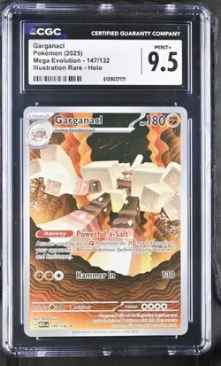 Garganacl *CGC 9.5* Illustration Rare *Mega Evolution* #147 * Pokemon - Image 1