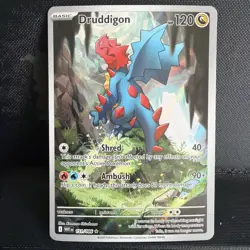 Pokemon Druddigon Illustration Rare Holo 151/086 Sv: White Flare - Image 1