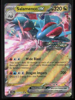 Salamence ex 114/159 (Journey Together Stamped) Double Rare Promo Pokemon NM - Image 1