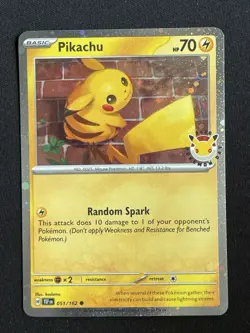 Pikachu Pokemon Pokemon Day 2026 30th Anniversary Stamped Promo Holo 051/162 - Image 1