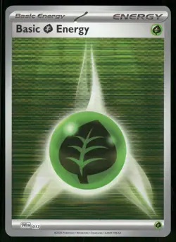Basic Grass Energy 017 Scarlet & Violet Energies Holo Pokemon Near Mint - Image 1