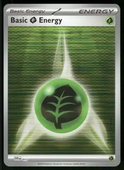 Basic Grass Energy 017 Scarlet & Violet Energies Holo Pokemon Near Mint - Image 1