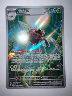 Pokemon Ninjask 137/132 Me01: Mega Evolution Holo Illustration Rare Mint - Image 1