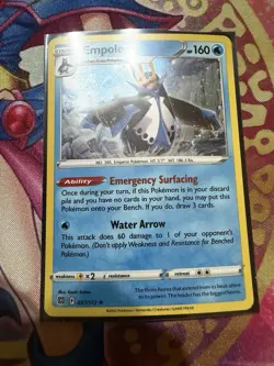 Pokemon Empoleon 037/172 Cosmos Holo Brilliant Stars Rare LP - Image 1