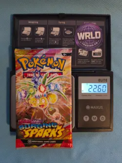 (HEAVY)🔥 22.60g Pokemon TCG Surging Sparks Booster Pack Factory Sealed✅ - Image 1