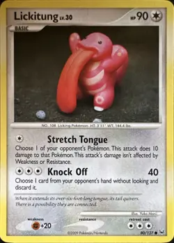 Lickitung 80/127 Common Platinum Pokemon Lightly Played - Image 1